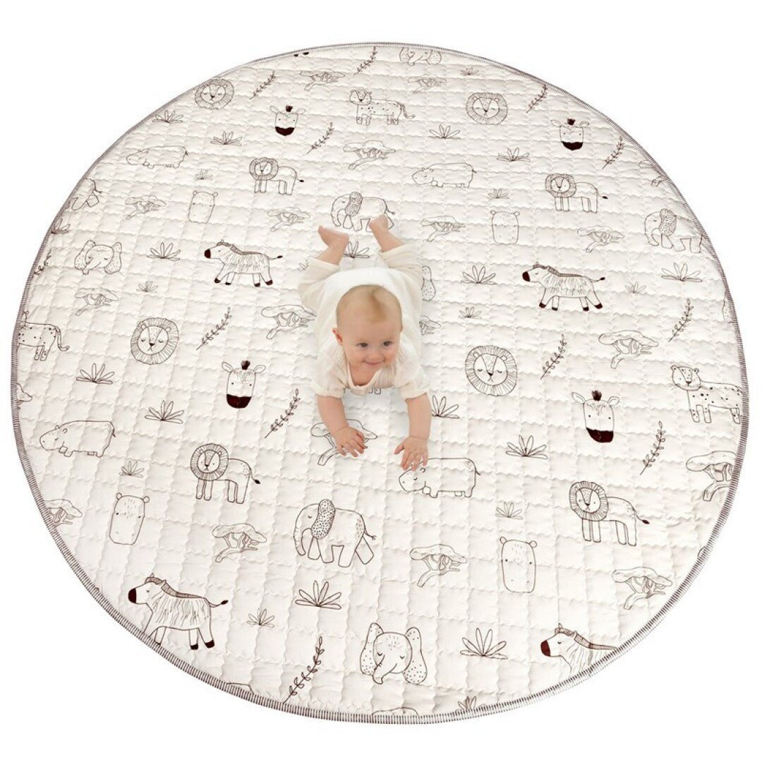 ALFOMBRA ACOLCHADA REDONDA SAFARI 150 - MINI MUNDO