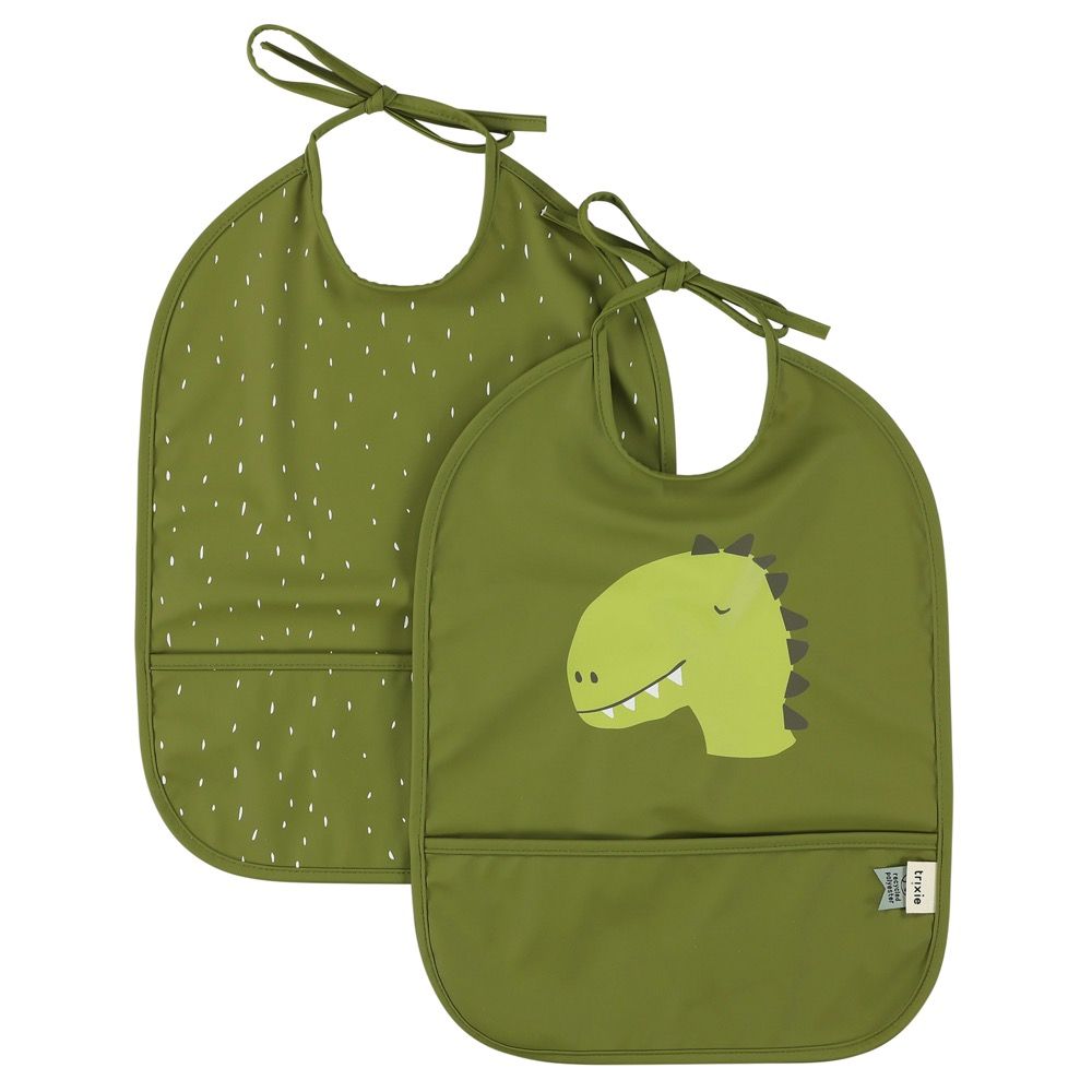 Babero impermeable 2 - pack - Mr. Dino - MINI MUNDO