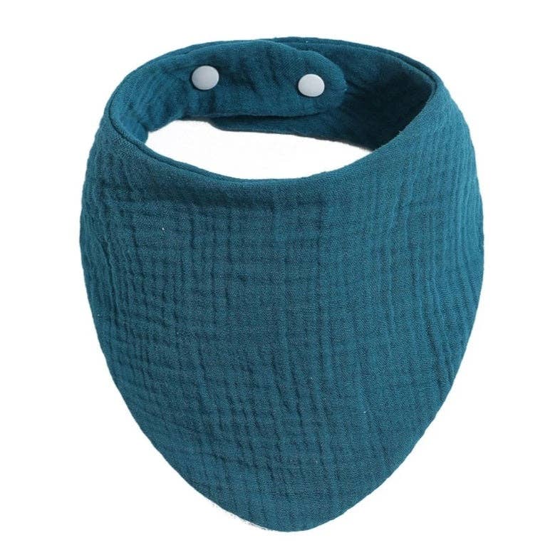 Babero "seca babitas" Azul petróleo - MINI MUNDO