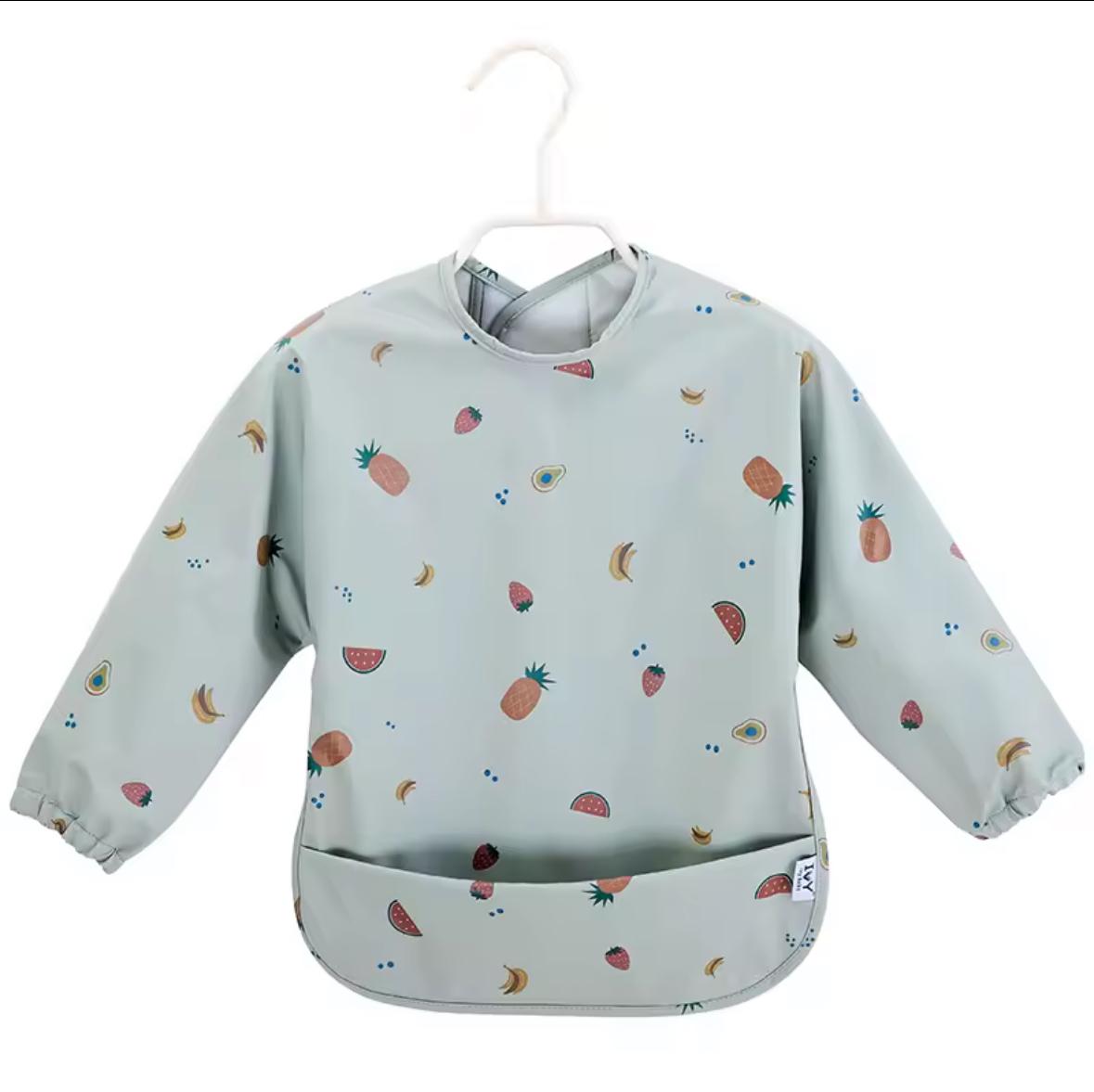 Baberos impermeables manga larga con bolsillo - MINI MUNDO