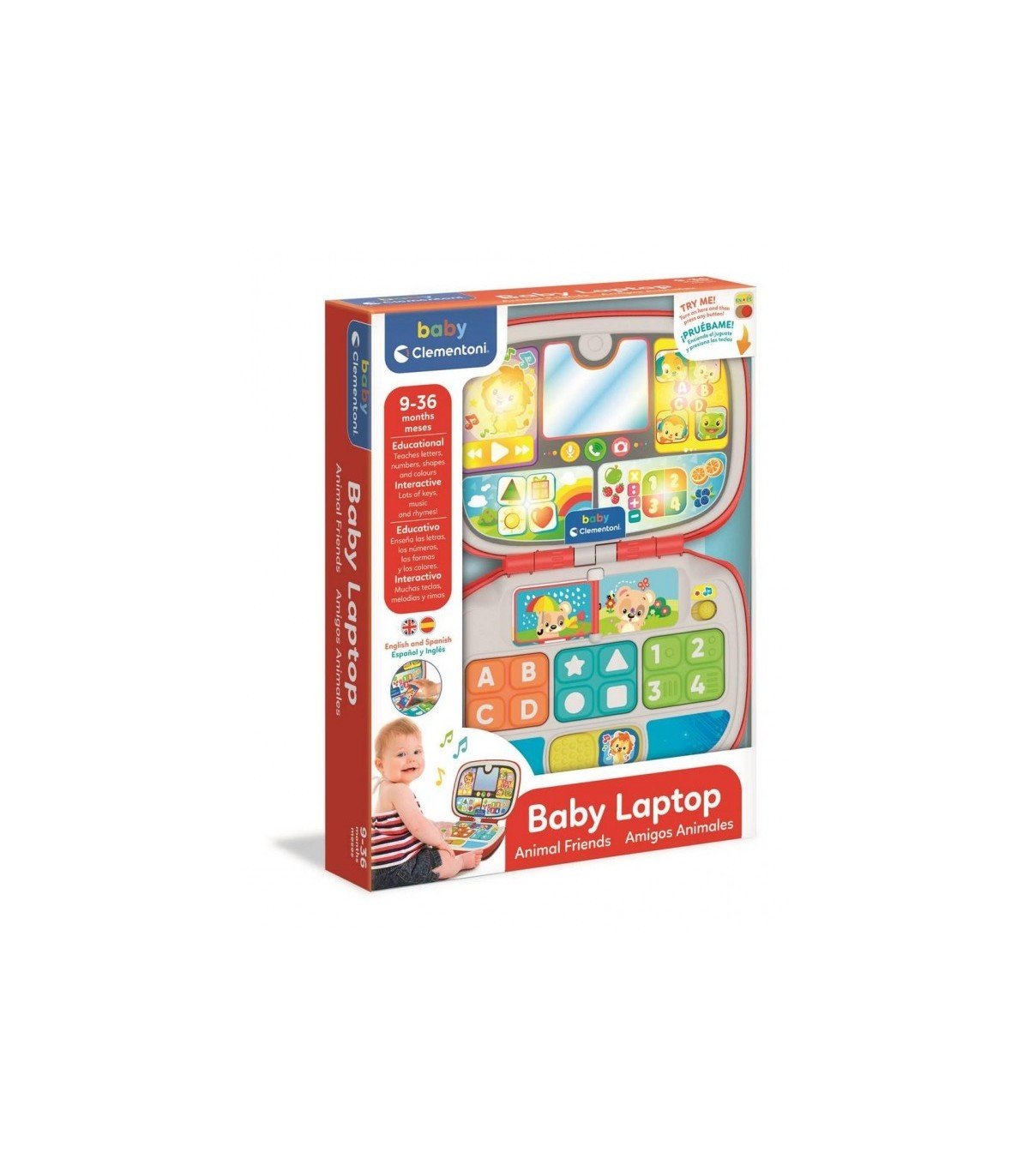 BABY LAPTOP AMIGOS ANIMALES - MINI MUNDO