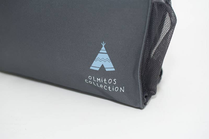 Bolso para pañales. Azul, dibujo Tipi. (Olmitos) - MINI MUNDO