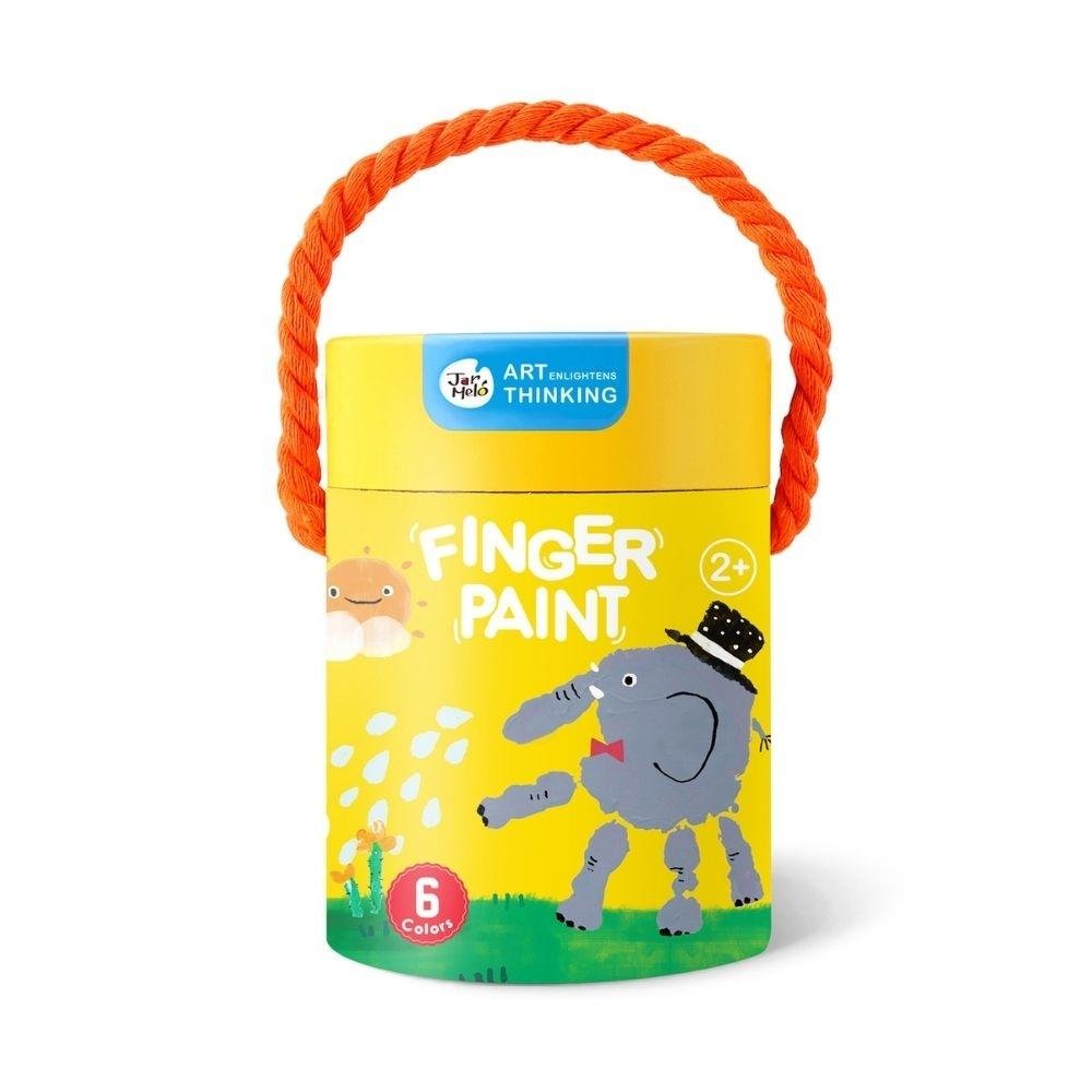 Bote pintura de dedos (6 ud.) - MINI MUNDO