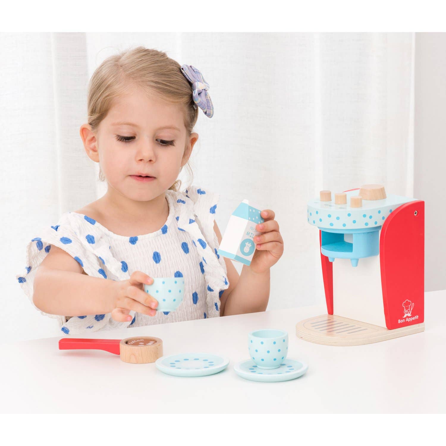 Cafetera de madera de juguete - MINI MUNDO