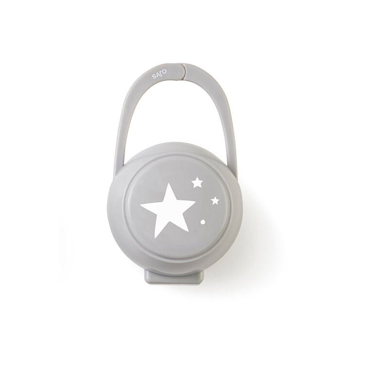 Cajita Portachupetes Gris Estrella - MINI MUNDO