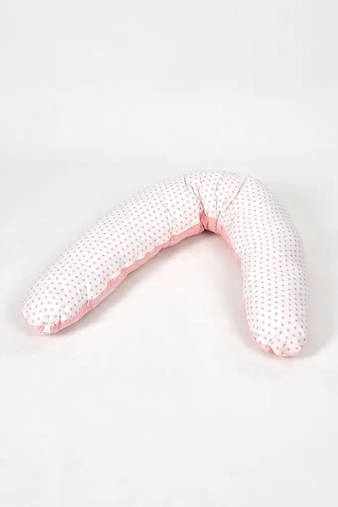 Cojin de embarazo y lactancia - estrellas azul o rosa - MINI MUNDO