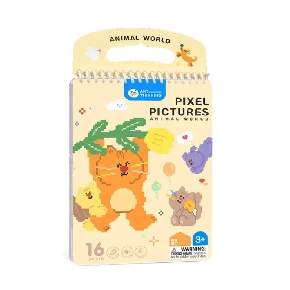 Cuaderno Pixel Art ANIMAL WORLD - MINI MUNDO