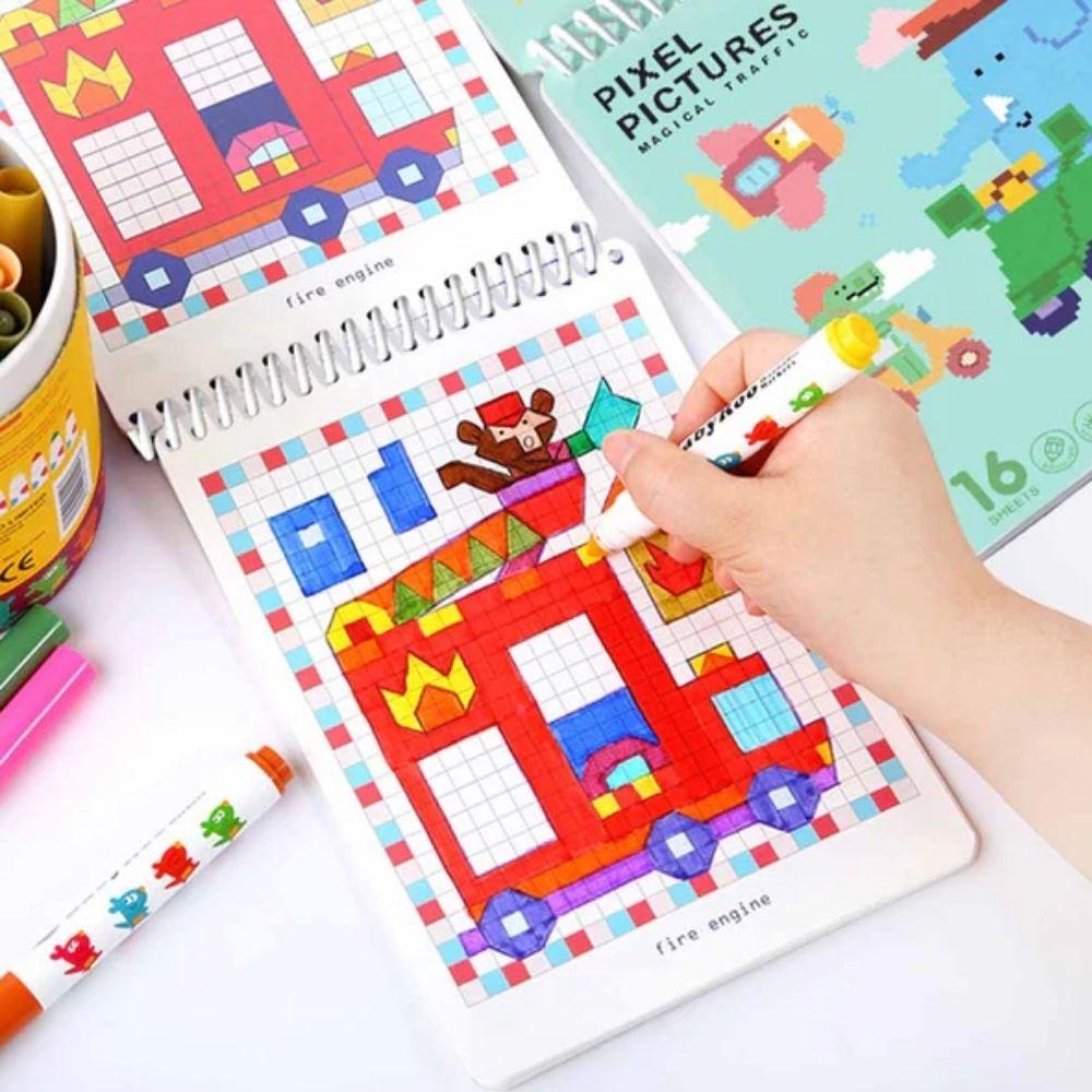 Cuaderno Pixel Art MAGICAL TRAFFIC - MINI MUNDO