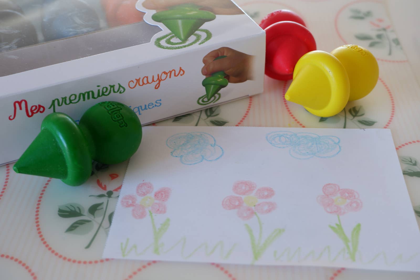 Lápices de cera ergonómicos (x6) - MINI MUNDO