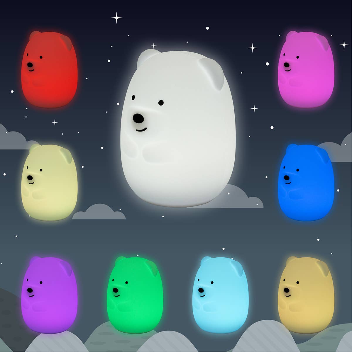 Luz nocturna quitamiedo - osito (grande) - MINI MUNDO