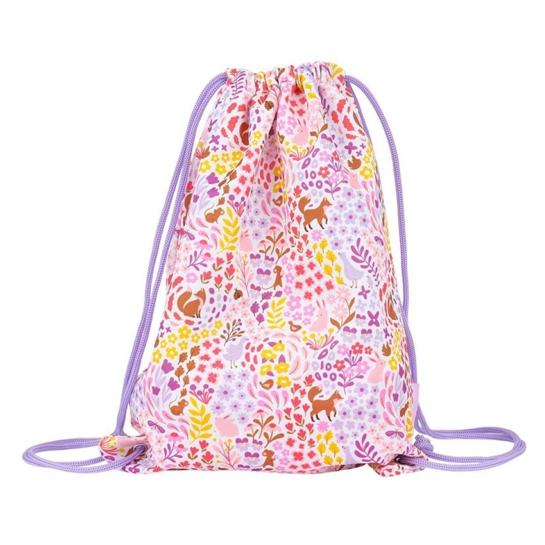 Mochila saco - flores - MINI MUNDO