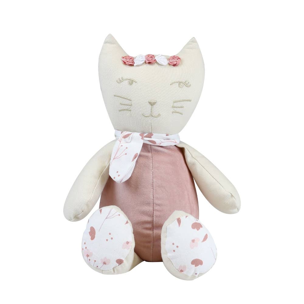 Peluche musical - gato rosa - MINI MUNDO