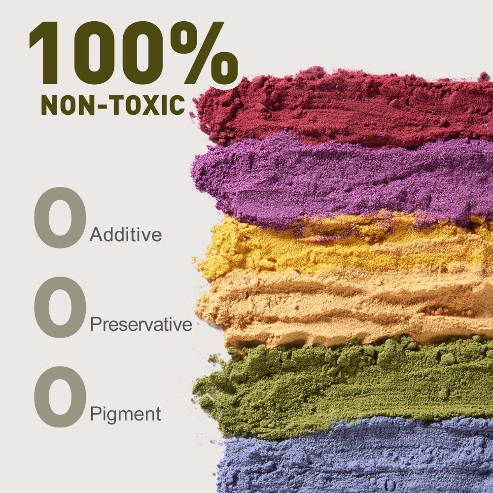 Pintura vegetal en polvo natural (6 colores) - MINI MUNDO