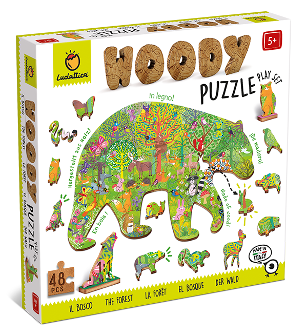 Puzzle de madera - modelo bosque - Woody - MINI MUNDO