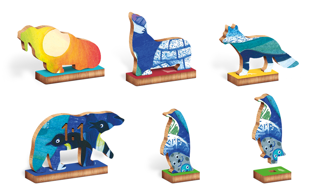 Puzzle de madera - modelo polar - Woody - MINI MUNDO