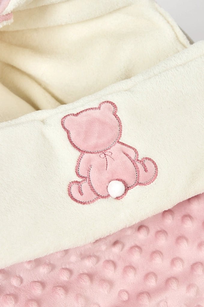 Saco universal para silla de paseo o capazo - osito con pompón - MINI MUNDO