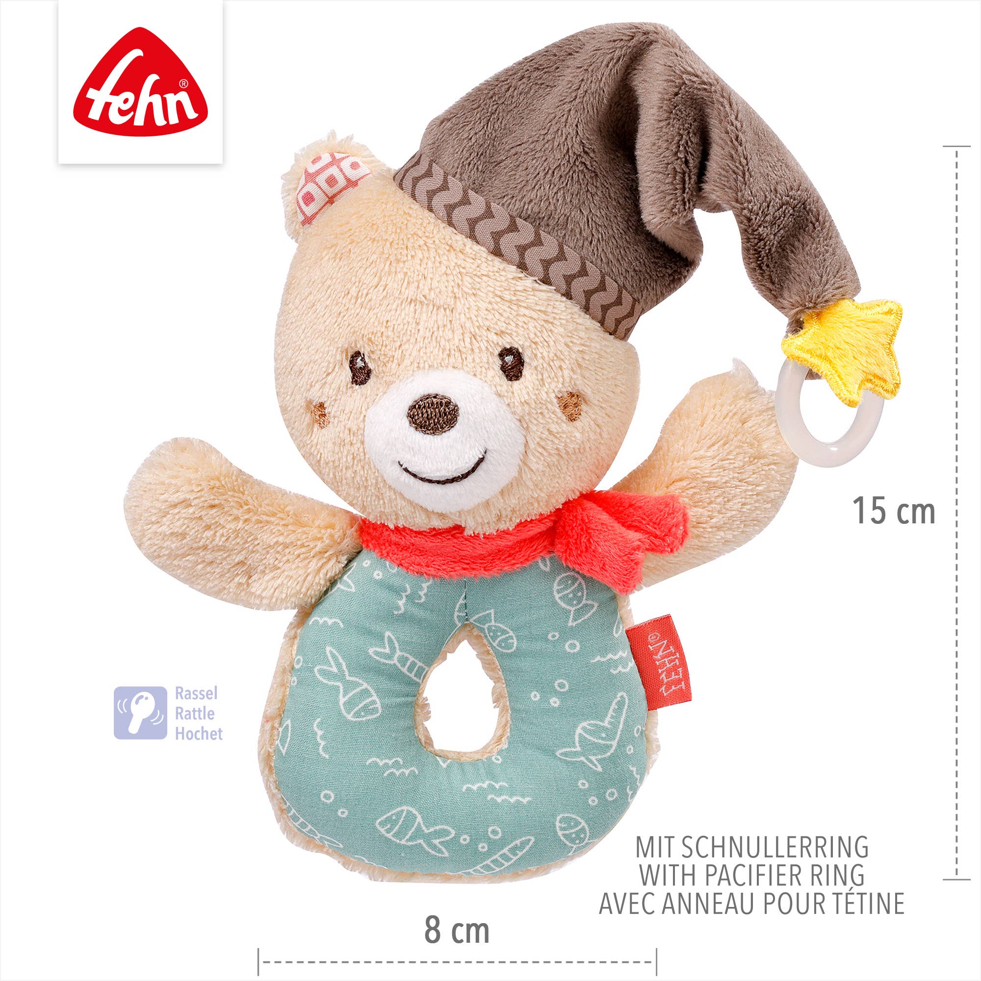 Sonajero anillo - osito - MINI MUNDO