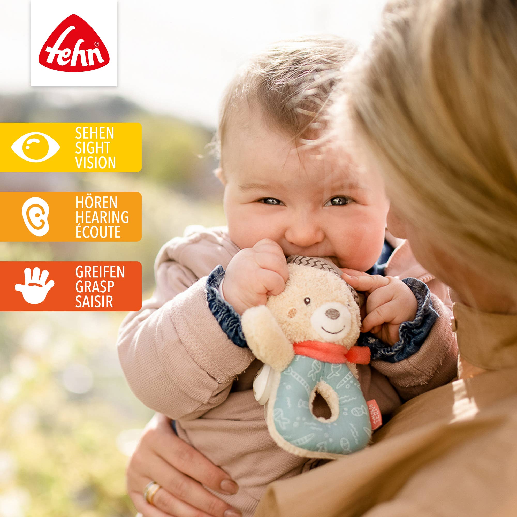 Sonajero anillo - osito - MINI MUNDO