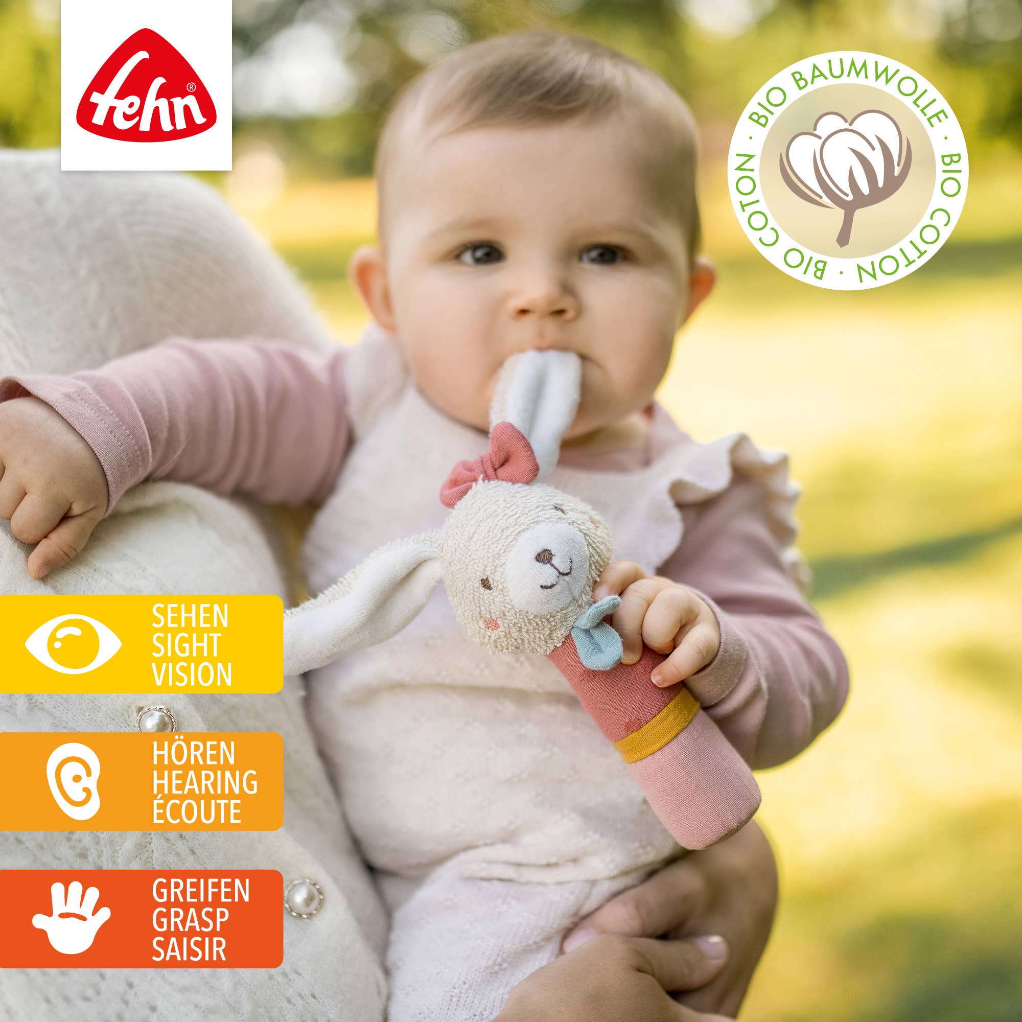 Sonajero Conejo - terracota - MINI MUNDO