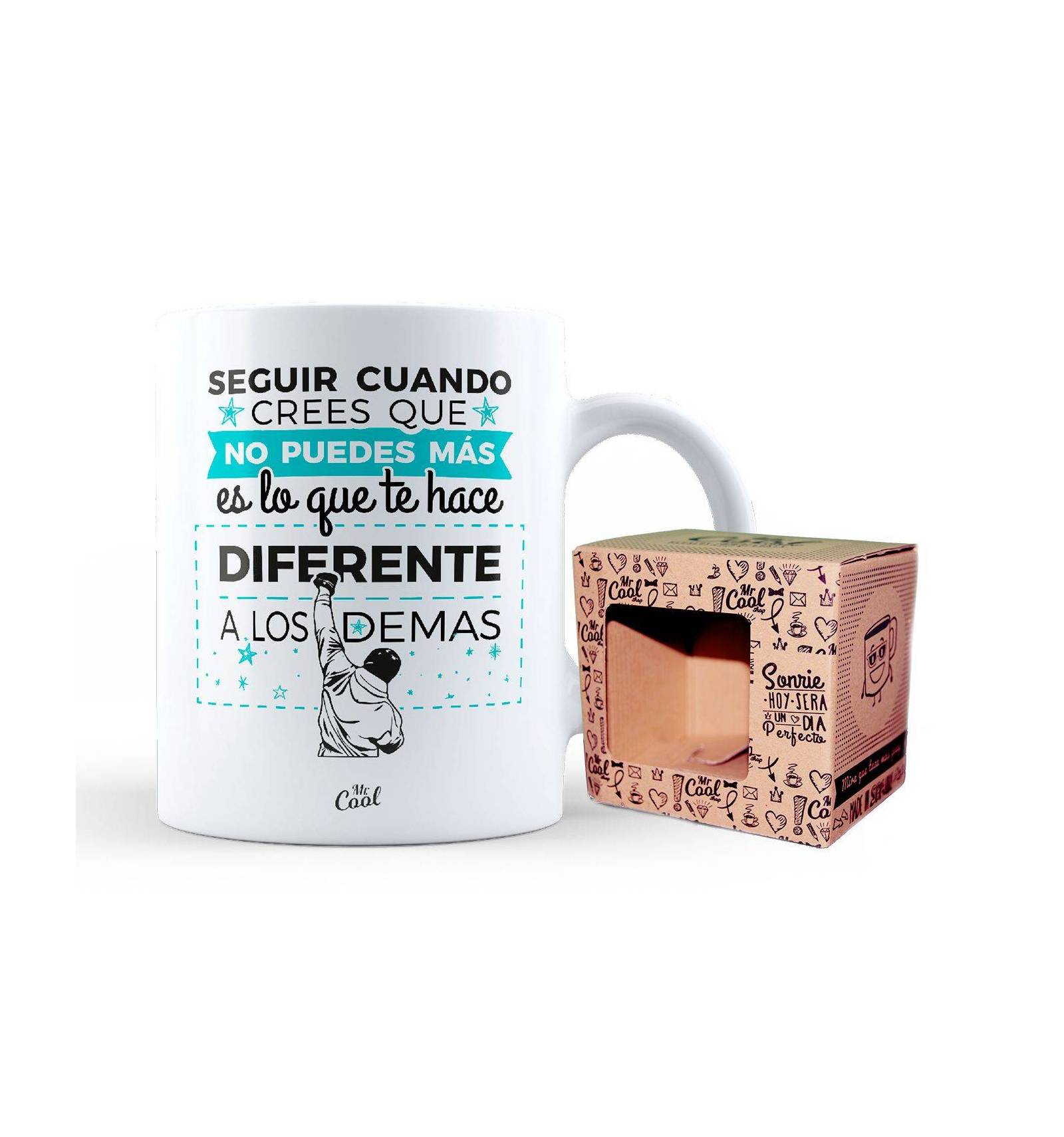 Taza: Seguir cuando crees que no puedes más es lo que te hace diferente de los demas - MINI MUNDO