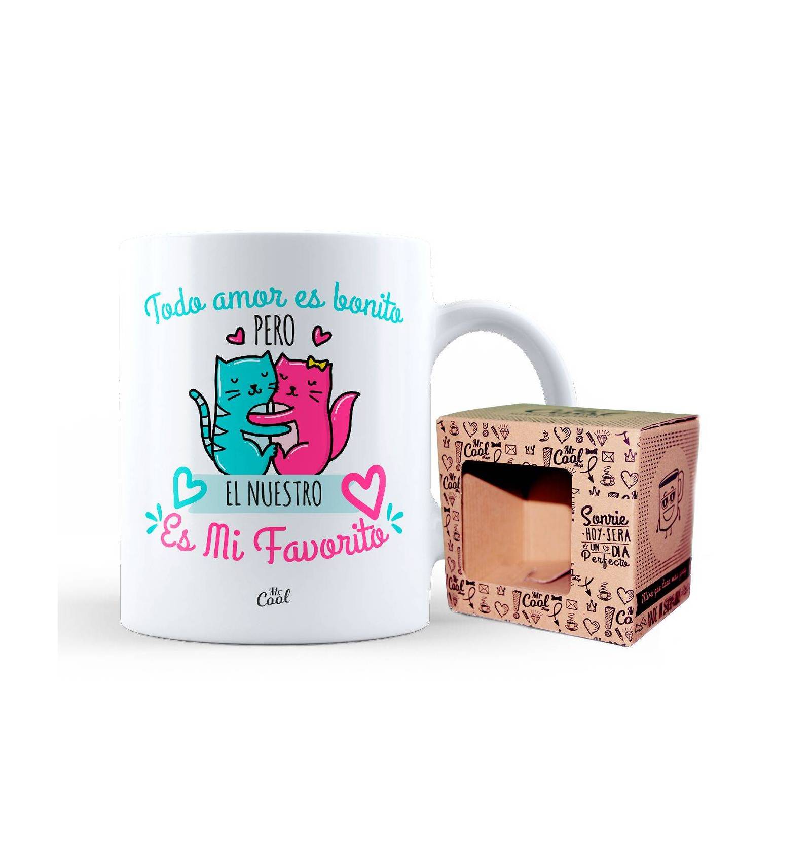 Taza: Todo amor es bonito pero el nuestro es mi favorito - MINI MUNDO