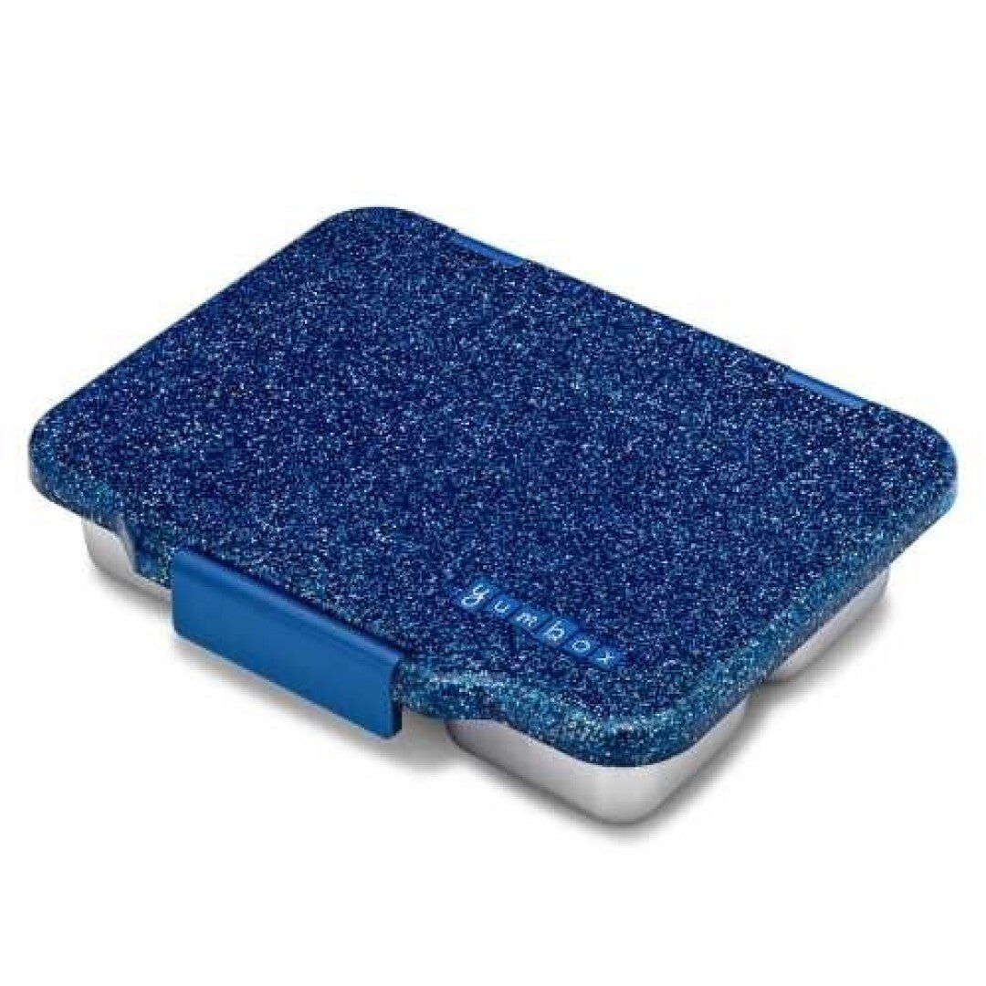 YUMBOX PRET ACERO INOX GLITTER AZUL - MINI MUNDO